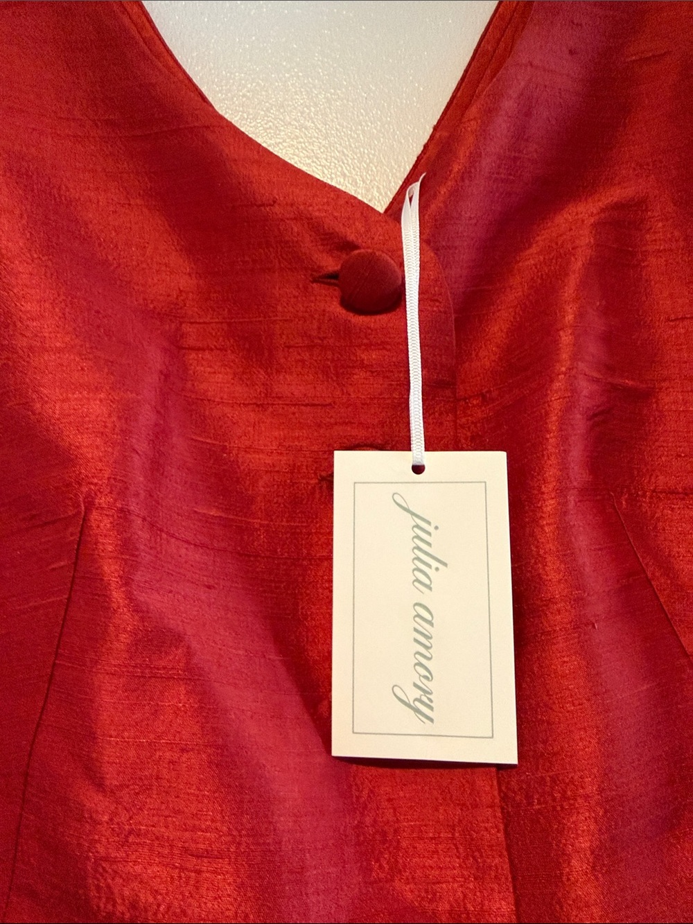 JULIA AMORY. Tess vest in “brick”. Size small. NWT - Picture 8 of 8